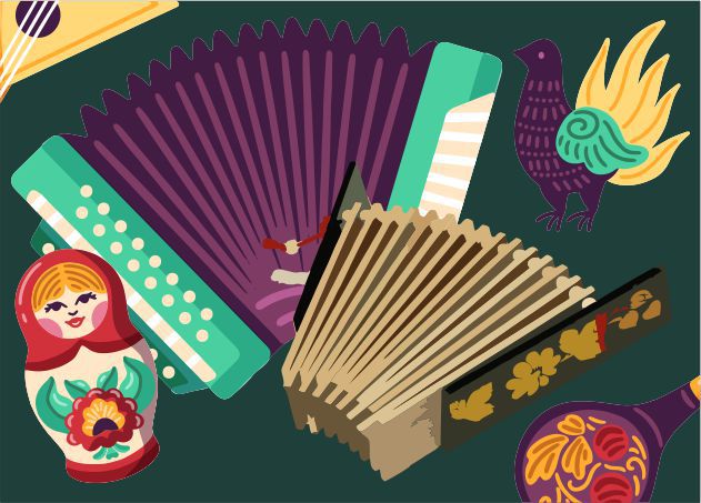 Музыкальная программа для детей «Как трещотка баян обыграла» в исполнении ансамбля русских народных инструментов «Ларец»